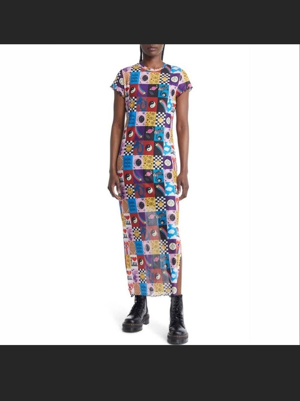 Dressed In LALA - Sheer Graphic Patchwork XL